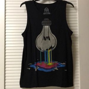 Men’s black tank top